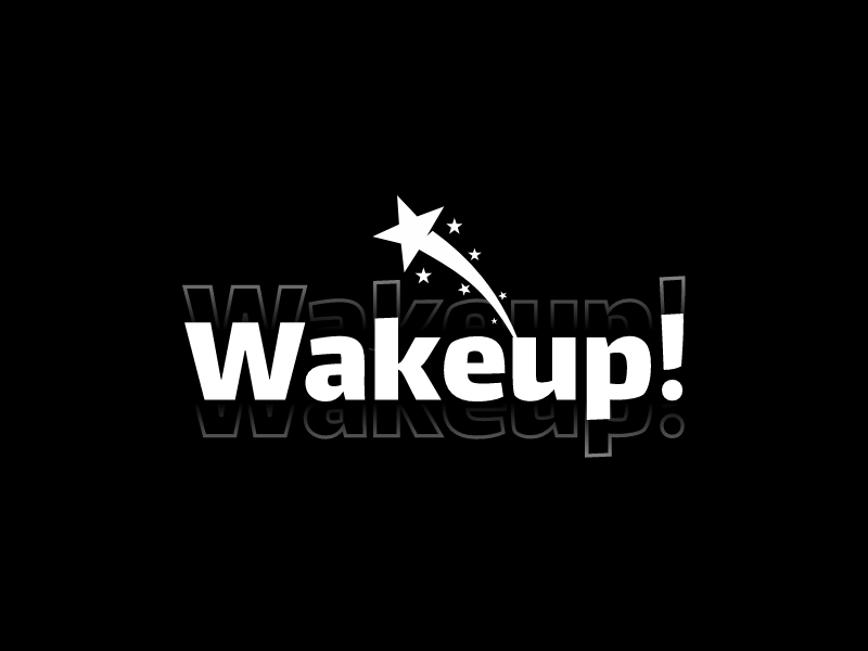 Wakeup! logo design