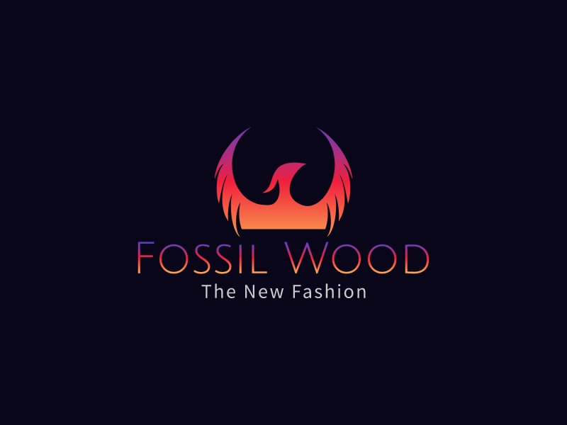 Fossil Wood logo design