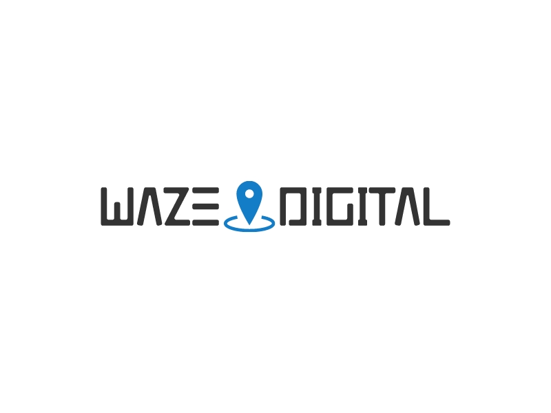 Waze Digital logo design