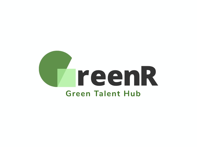 GreenR logo design