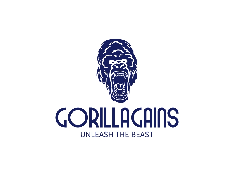 Gorilla gains logo design