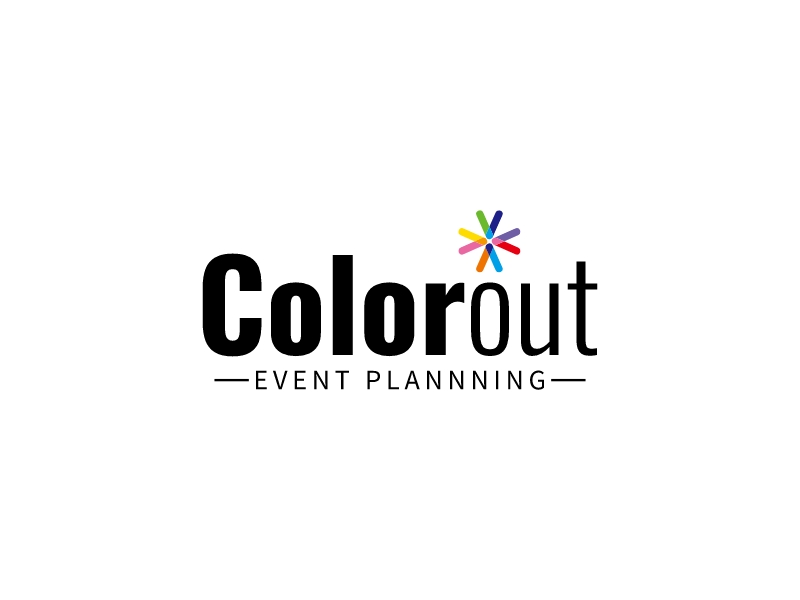 Color out logo design