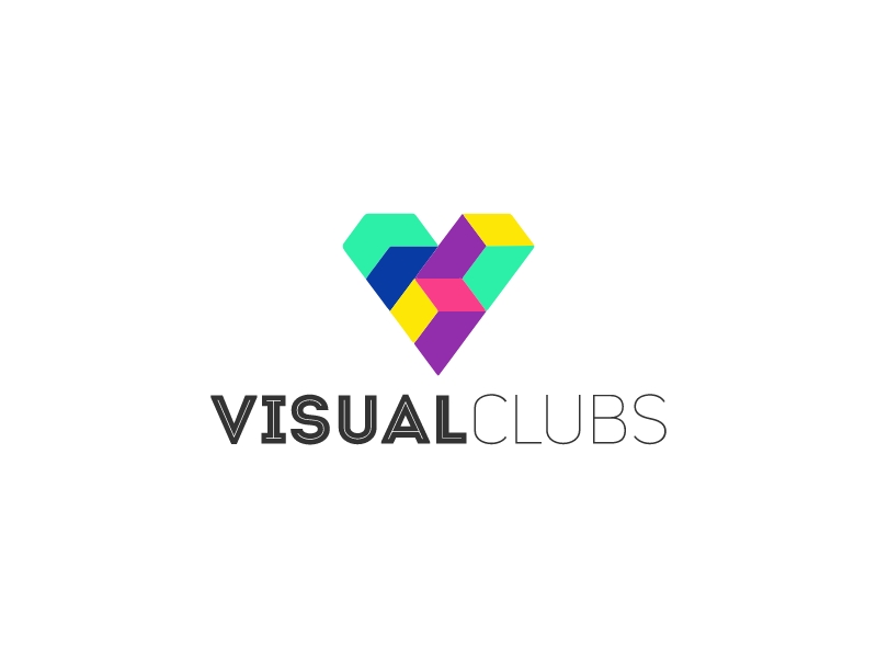 Visual Clubs logo design