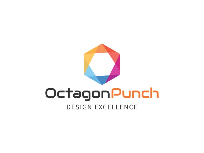 Octagon Punch logo design
