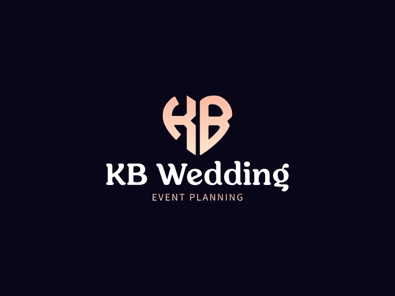 KB Wedding logo design