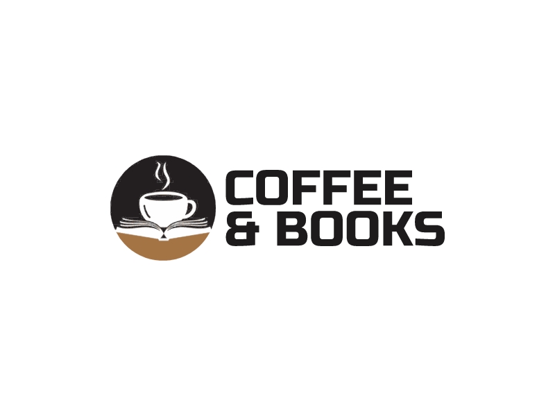 Coffee & Books logo design