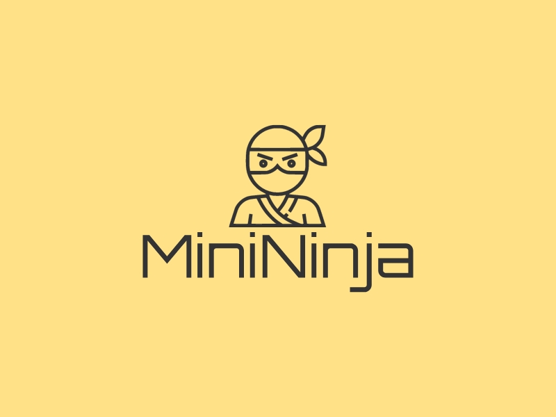 MiniNinja logo design