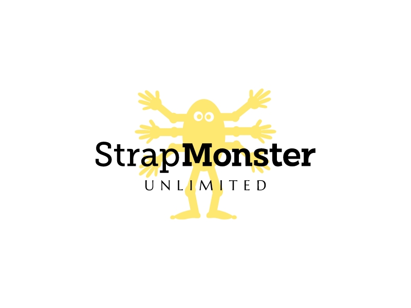 Strap Monster logo design