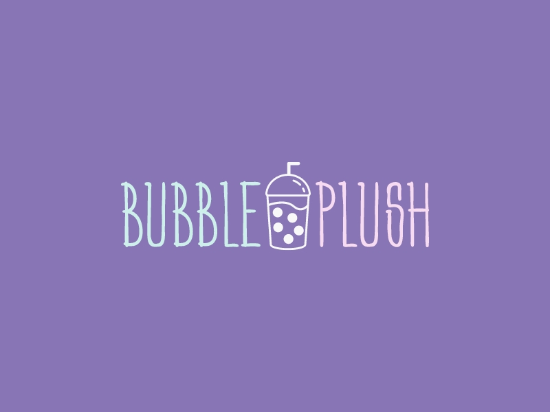 BubblePlush logo design
