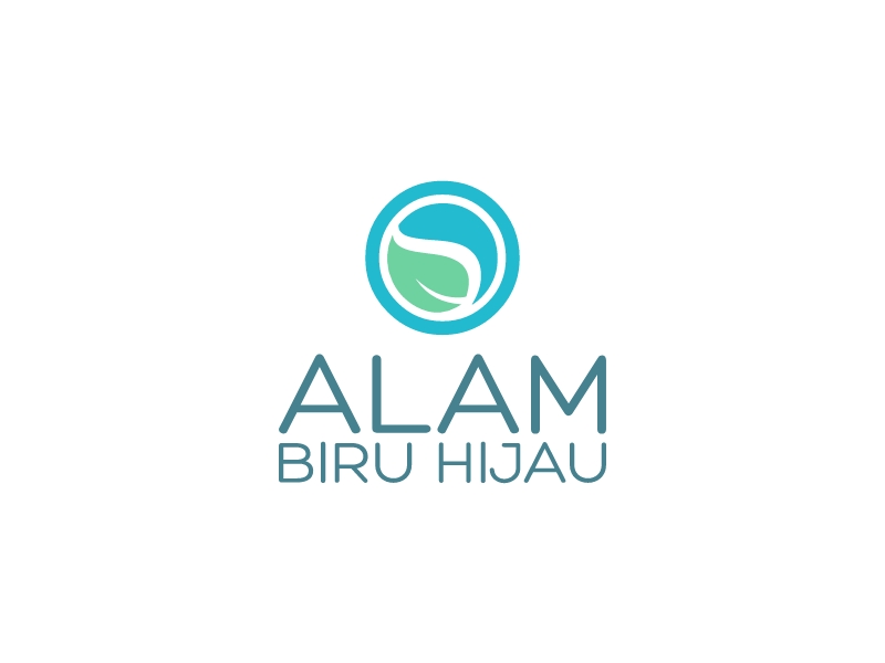 Alam Biru Hijau Logo Maker - Design Alam Biru Hijau logos online