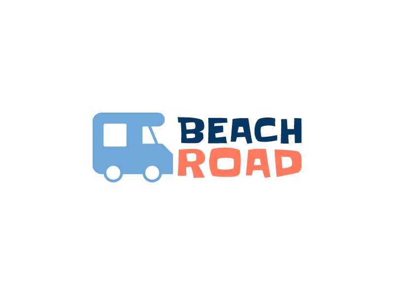 Beach road logo design