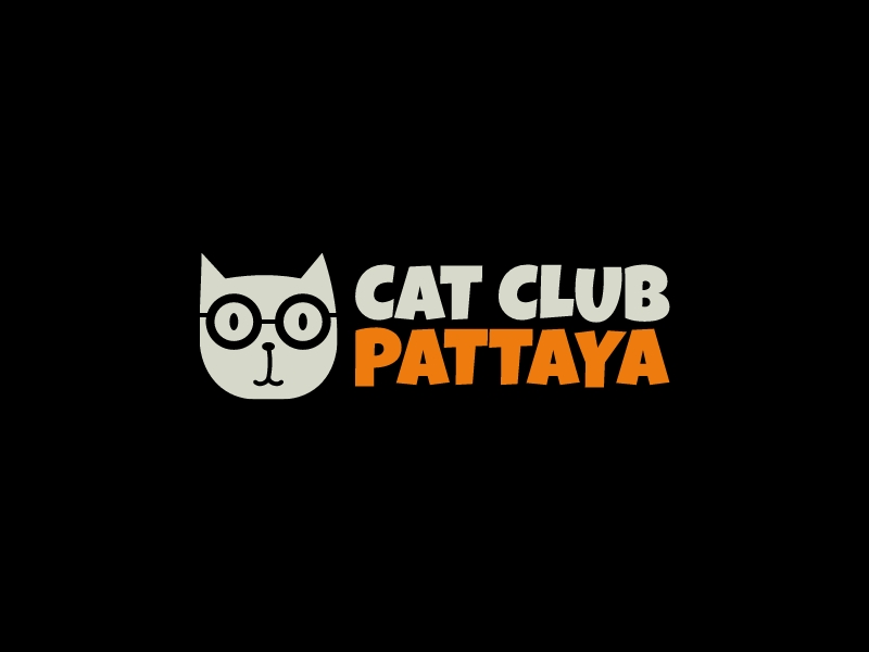 Cat Club Pattaya logo design