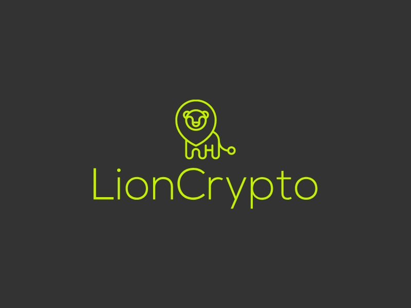 LionCrypto logo design