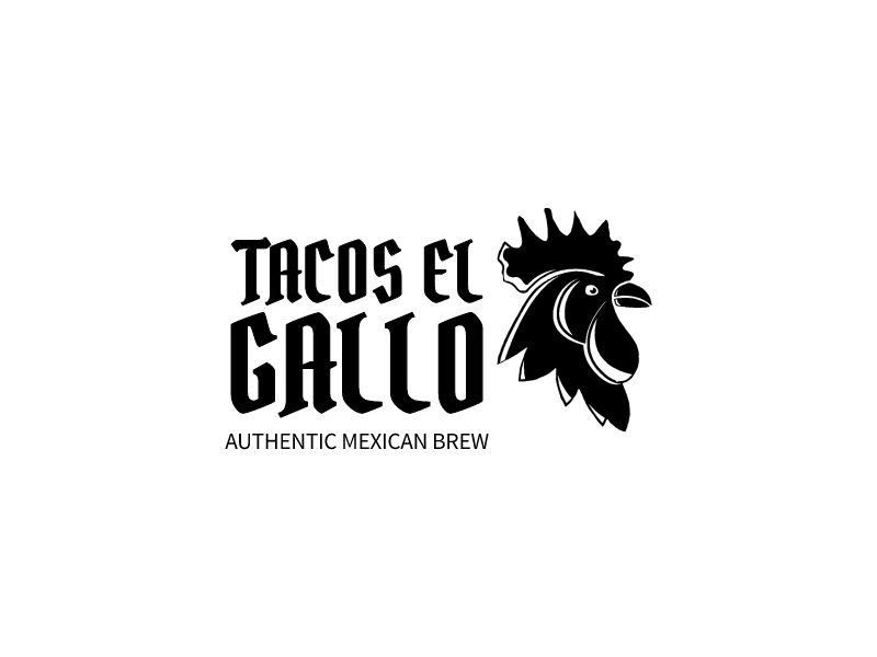 TACOS el GALLO logo design