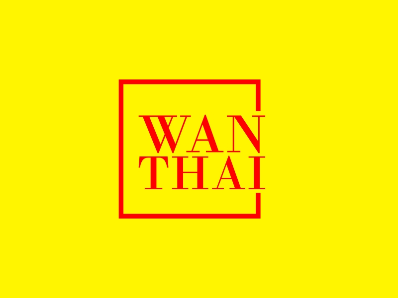 WAN THAI logo design