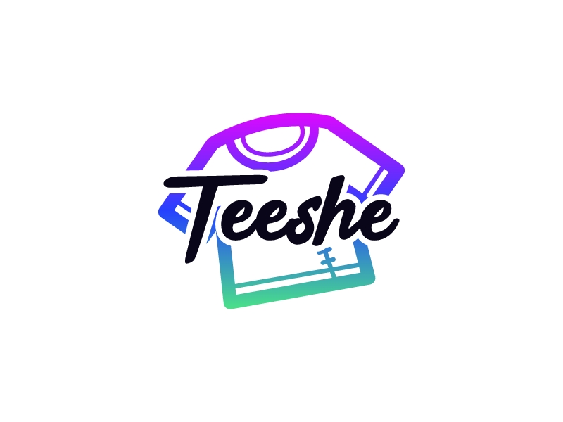 Teeshe logo design
