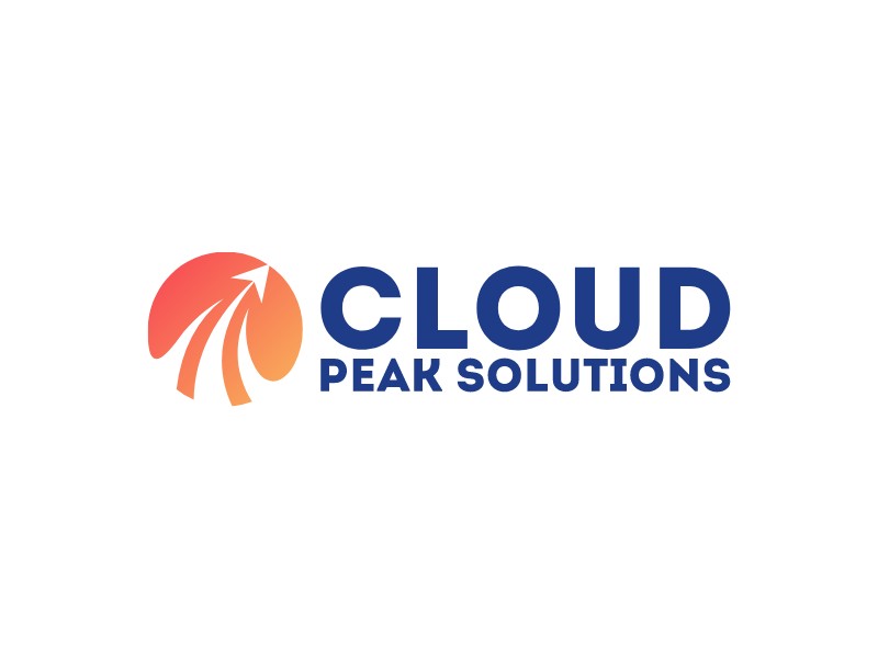 Cloud peak solutions Logo Maker - Design Cloud peak solutions logos online