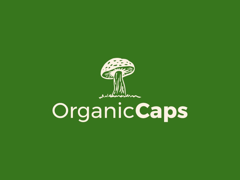 Organic Caps logo design