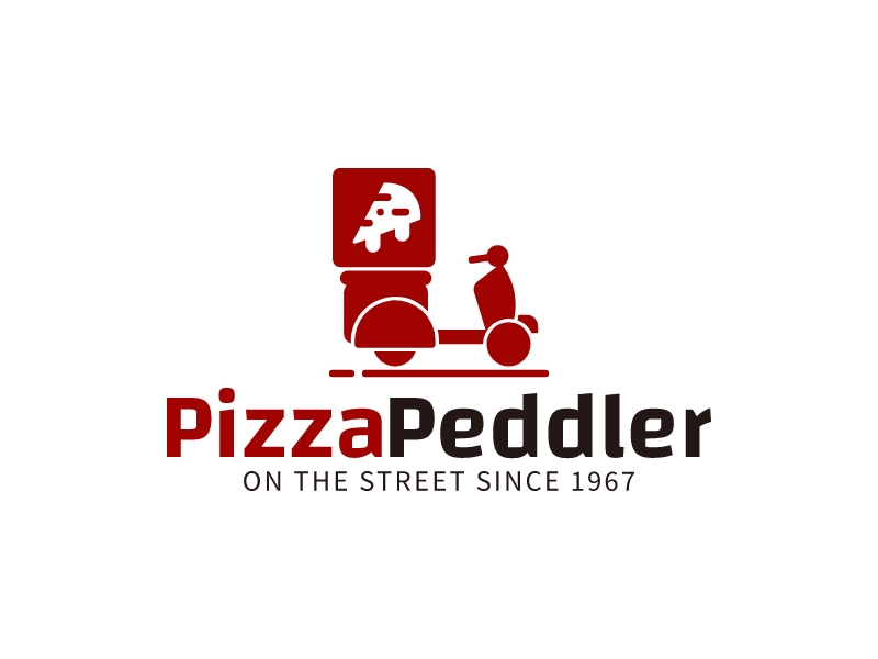 Pizza Peddler logo design