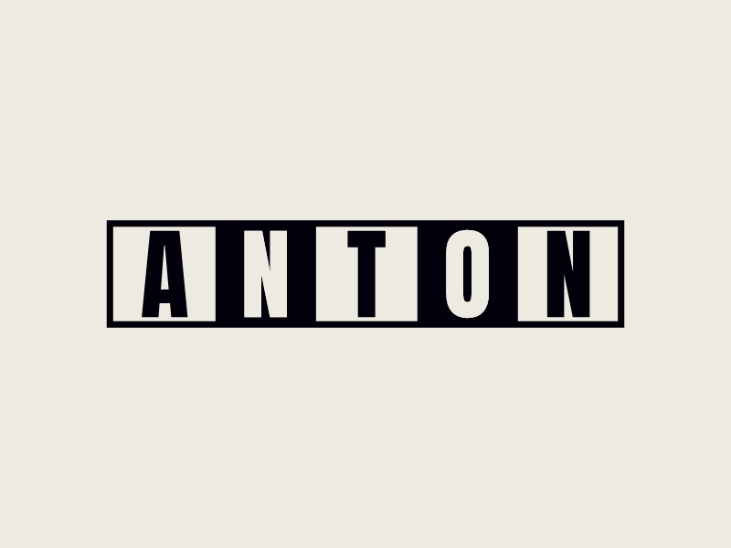 Anton logo design