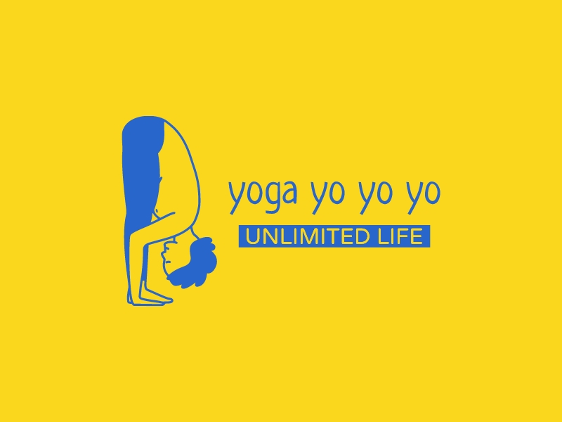 yoga yo yo yo logo design