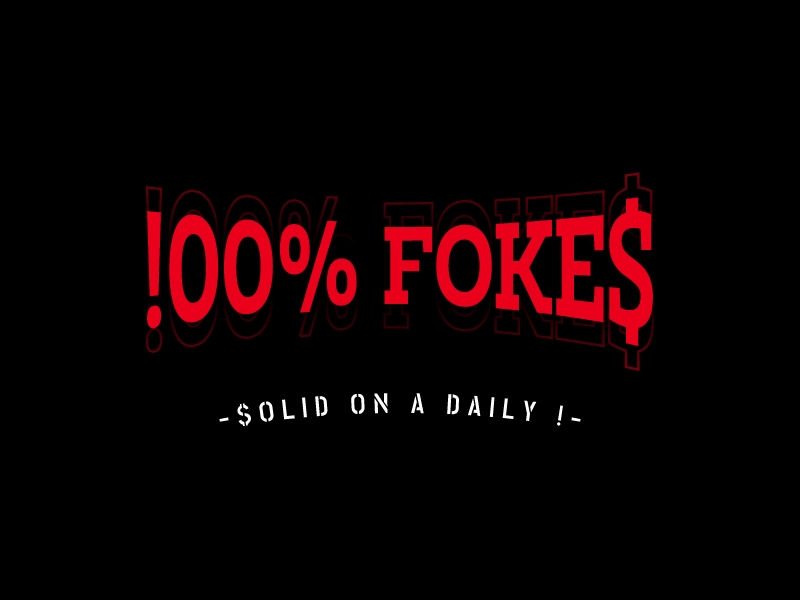 !00% Foke$ Logo Maker - Design !00% Foke$ logos online