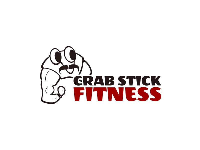 Crab Stick Fitness logo design