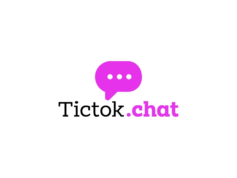 Tictok .chat logo design