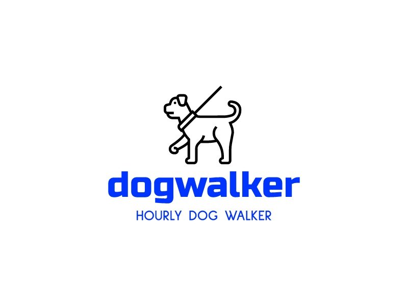 dogwalker logo design
