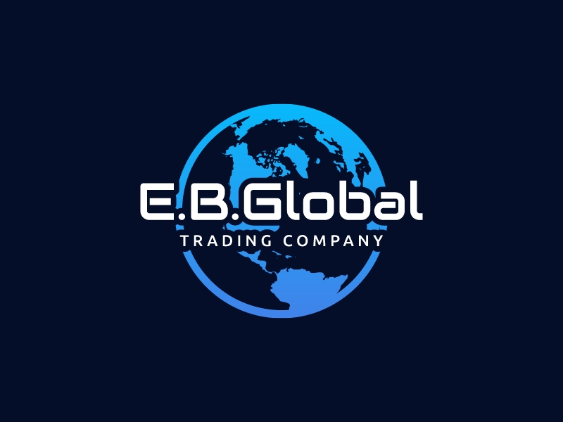 E.B. Global logo design
