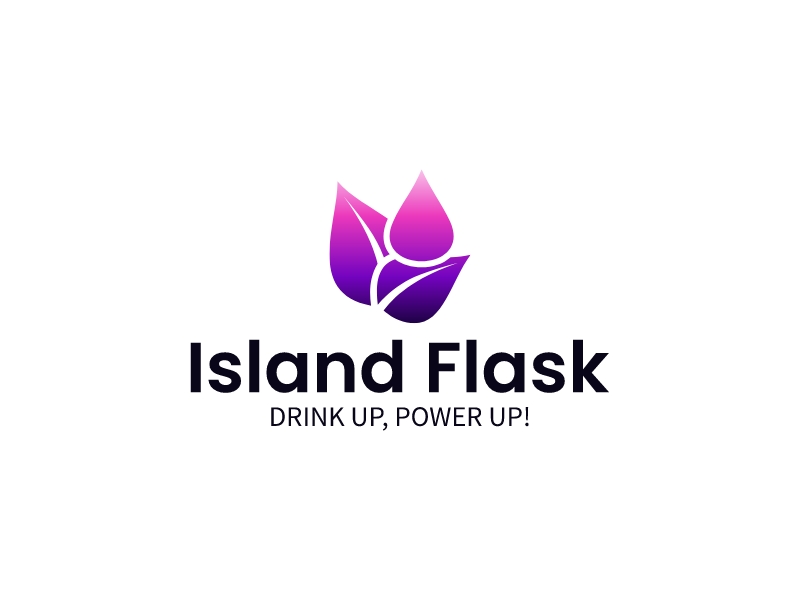 Island Flask logo design