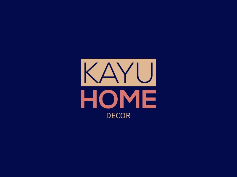 Kayu home logo design