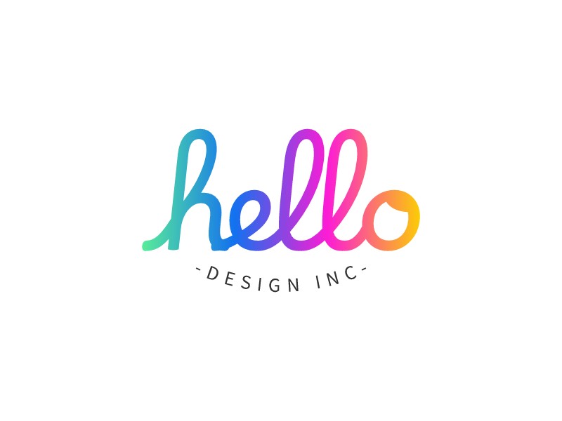 hello logo design