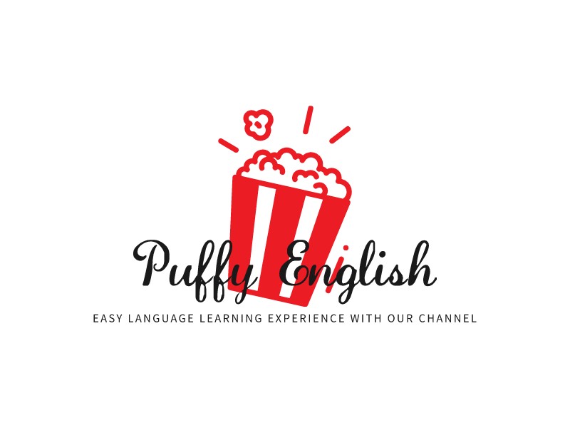 Puffy_English logo design