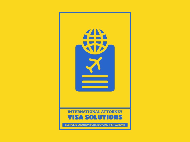 International Attorney Visa Solutions logo design