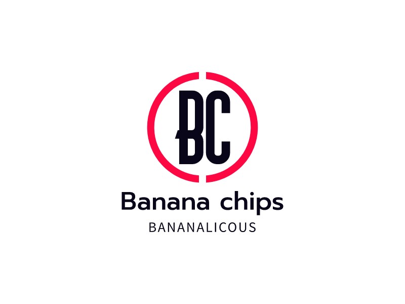 Banana chips logo design