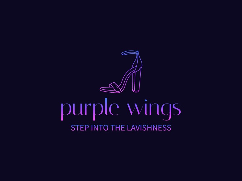 purple wings Logo Maker - Design purple wings logos online