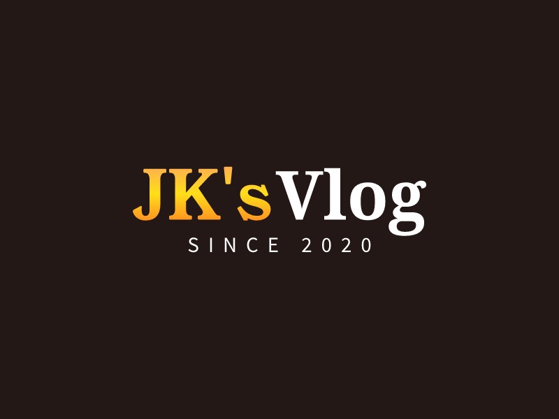 JK's Vlog logo design