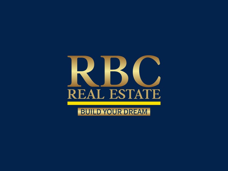 RBC REAL ESTATE logo design
