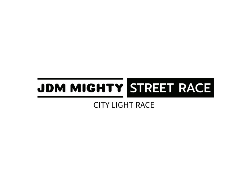 JDM MIGHTY STREET RACE Logo Maker - Design JDM MIGHTY STREET RACE logos online