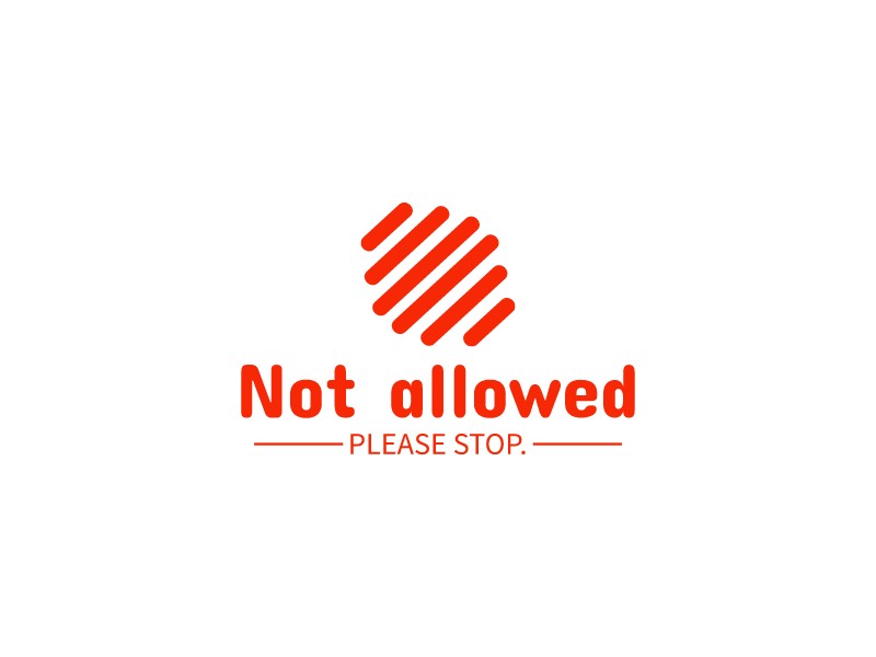 Not allowed Logo Maker - Design Not allowed logos online