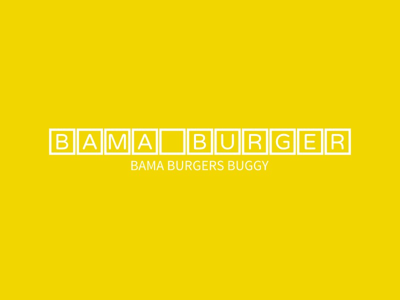 BAMA Burger Logo Maker - Design BAMA Burger logos online