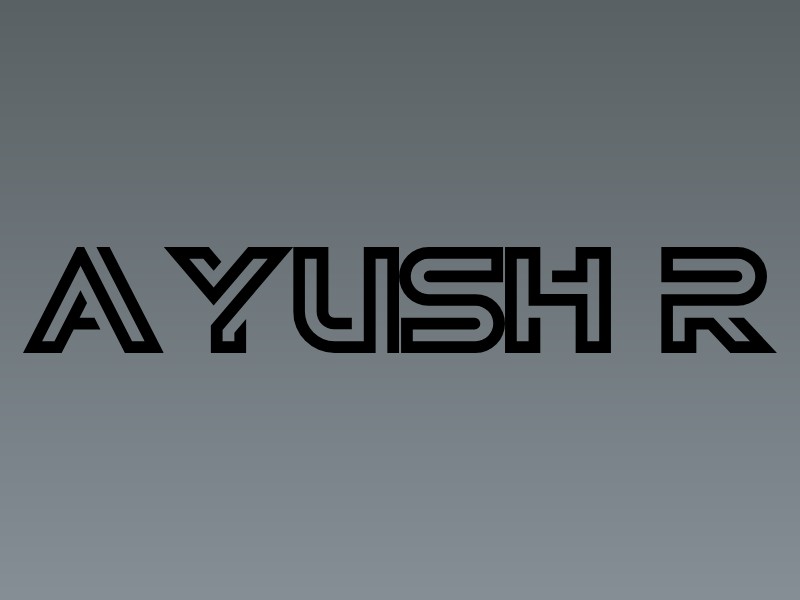 ayush.R Logo Maker - Design ayush.R logos online