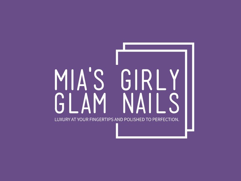 Mia's Girly Glam Nails Logo Maker - Design Mia's Girly Glam Nails logos online
