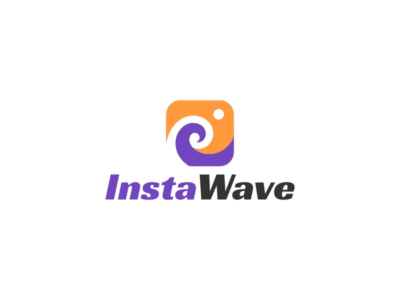 Insta Wave logo design
