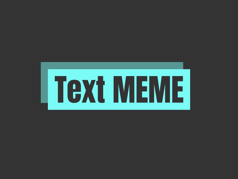 Text MEME logo design