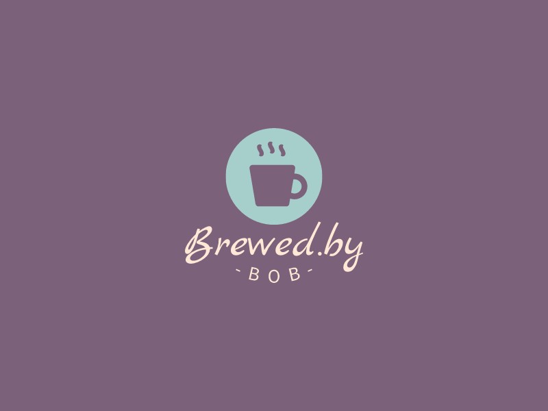 Brewed.by logo design