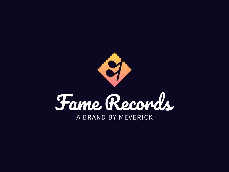 Fame Records logo design