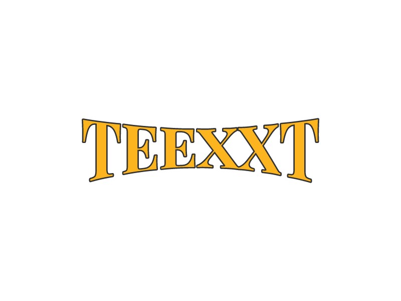 Teexxt logo design