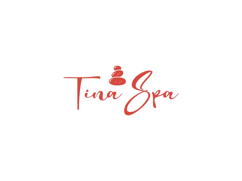 Tina Spa logo design